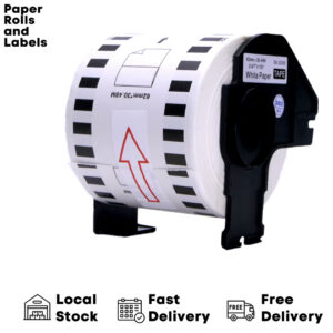 Compatible DK-22205 Continuous Paper Label Roll 62mmx30.48m